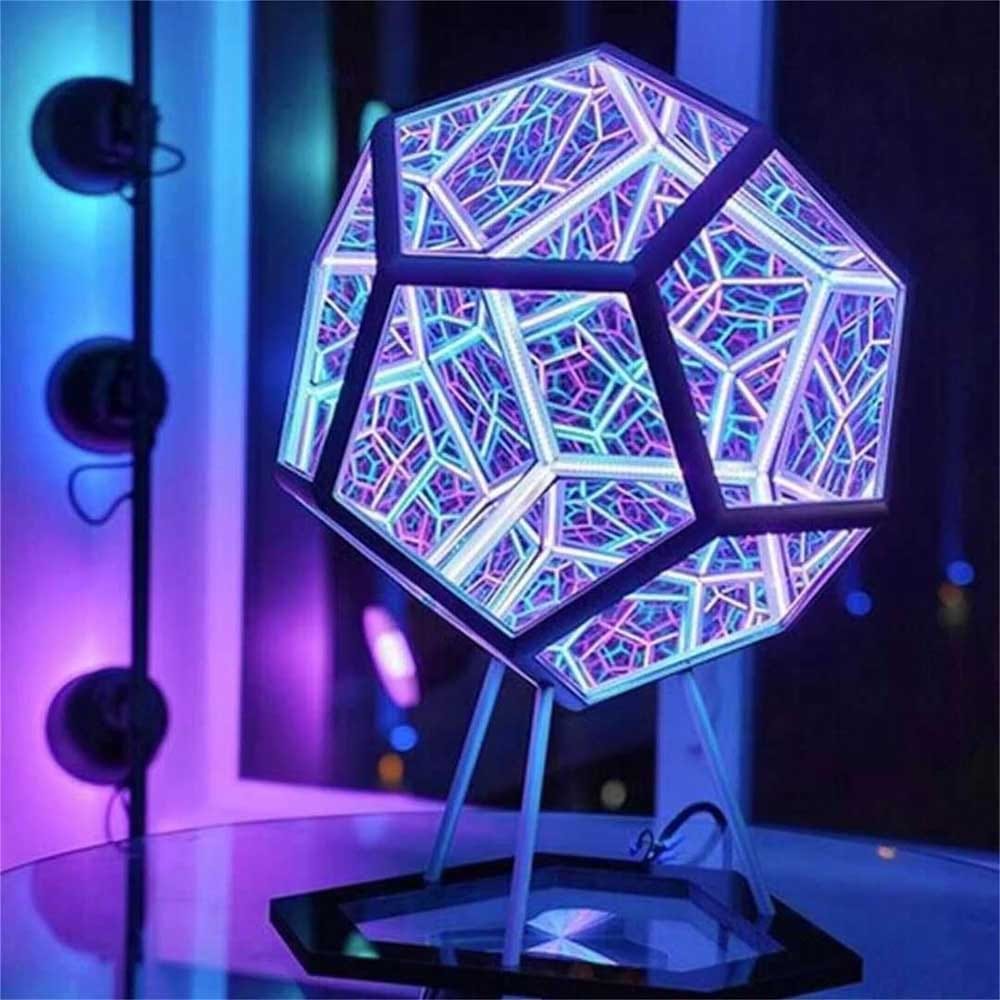 3D Hyper Cube - Infinity Mirror Light