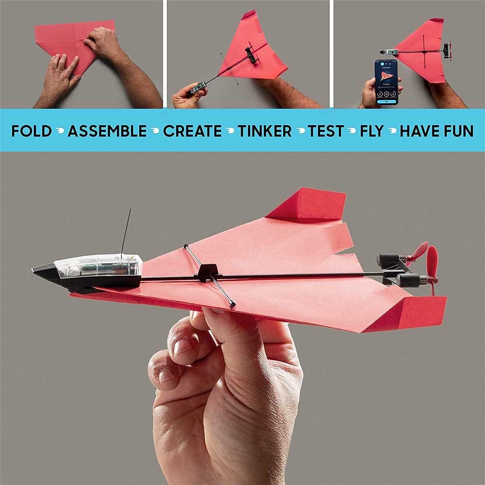 Smartphone Controlled Paper Airplane Kit - For Garden Play