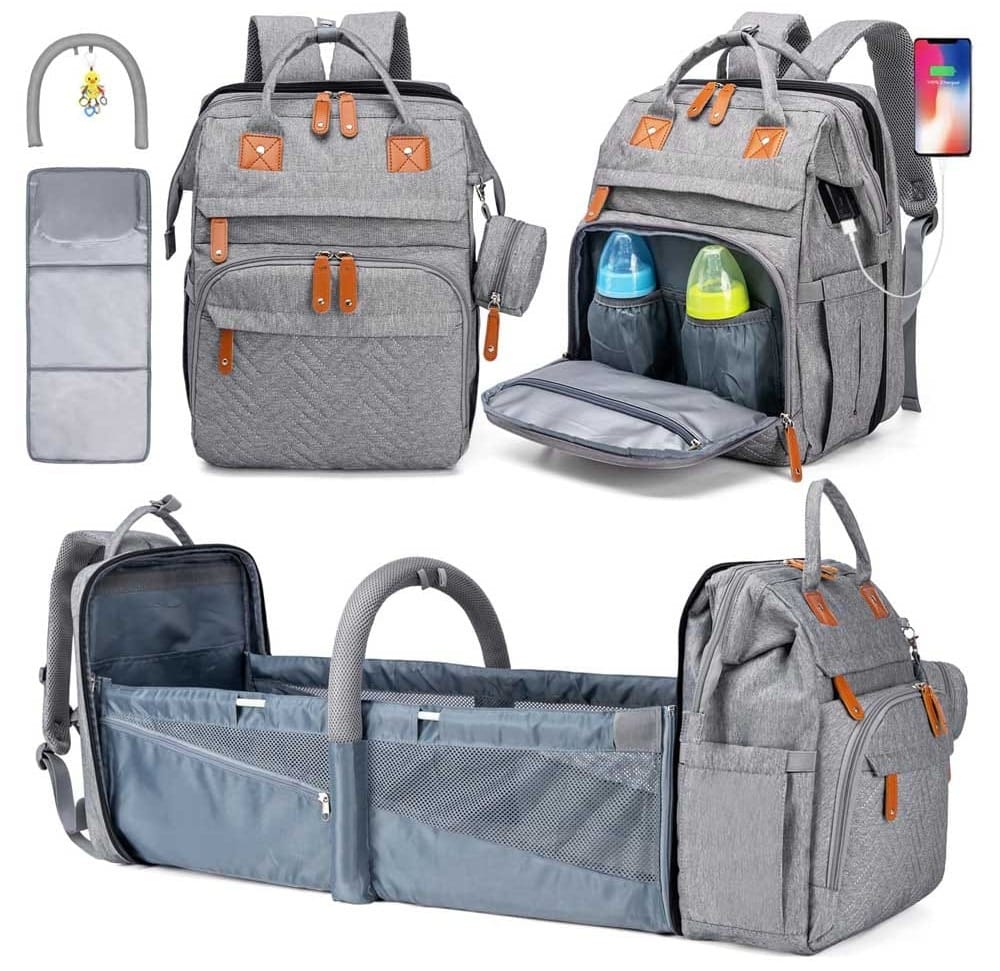 Good For Baby Bottles and diaper bag - Baby Bassinet Backpack