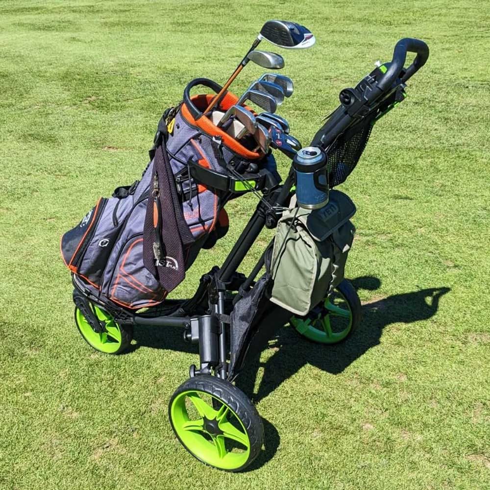 Quad-fold Golf Push Cart - Good For Grandparents