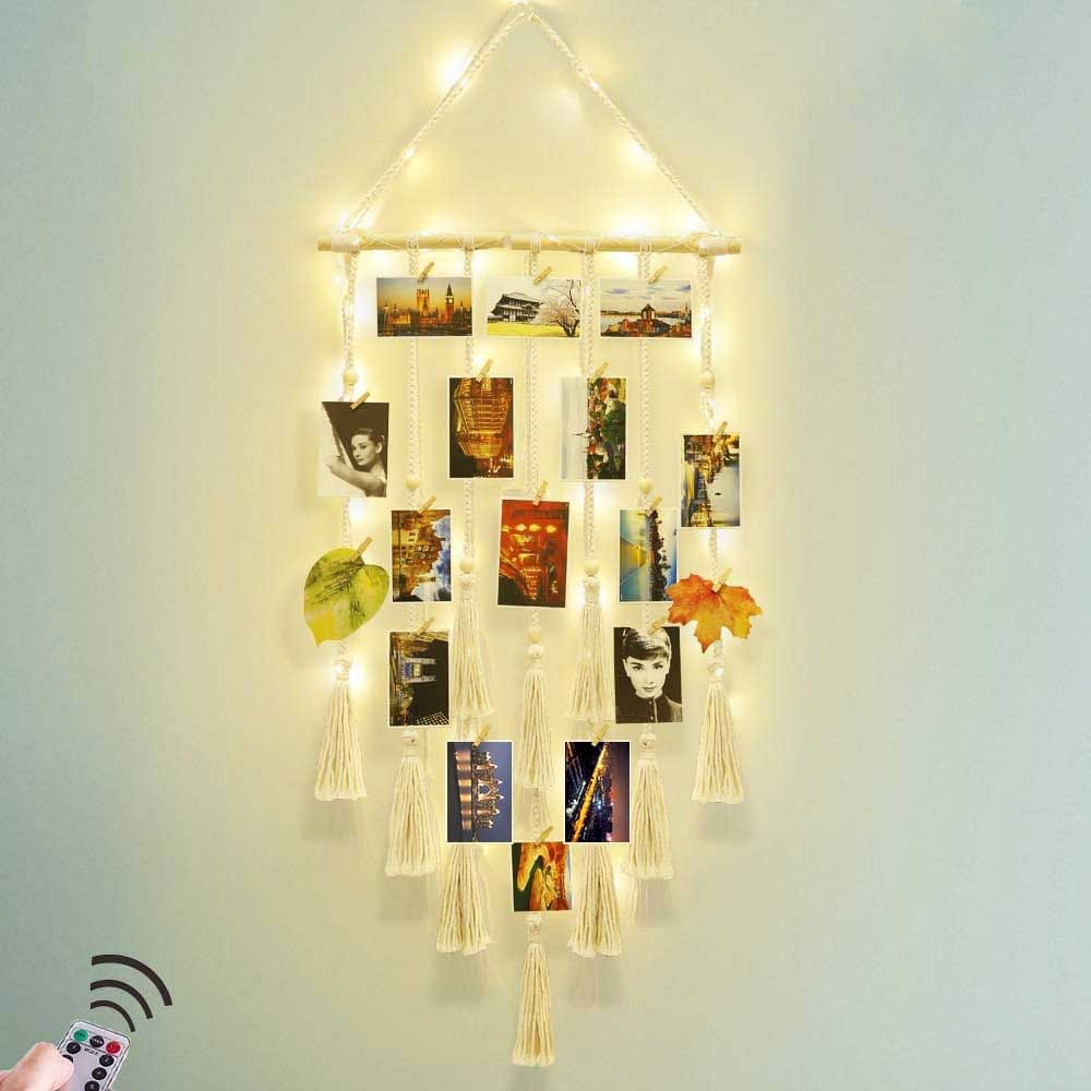 Hanging Macrame Photo Display - Adorable - Or Is It Just Me?