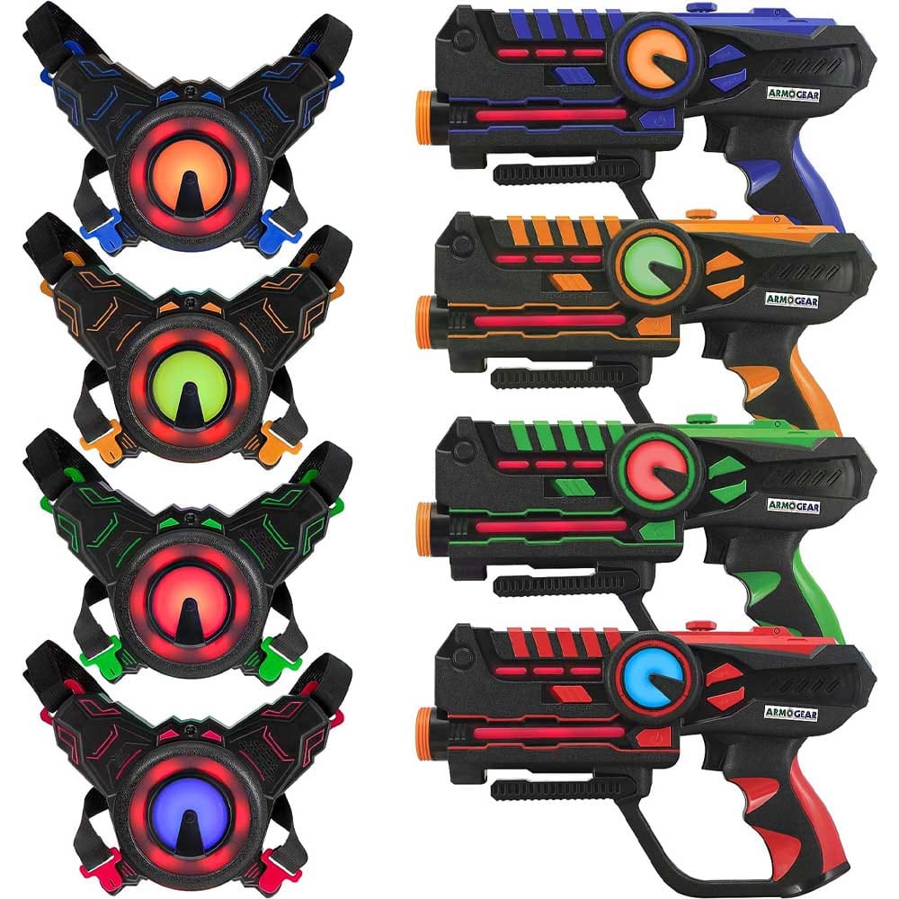 Laser Tag Guns and Vests x 4 - Great Time For All Ages!