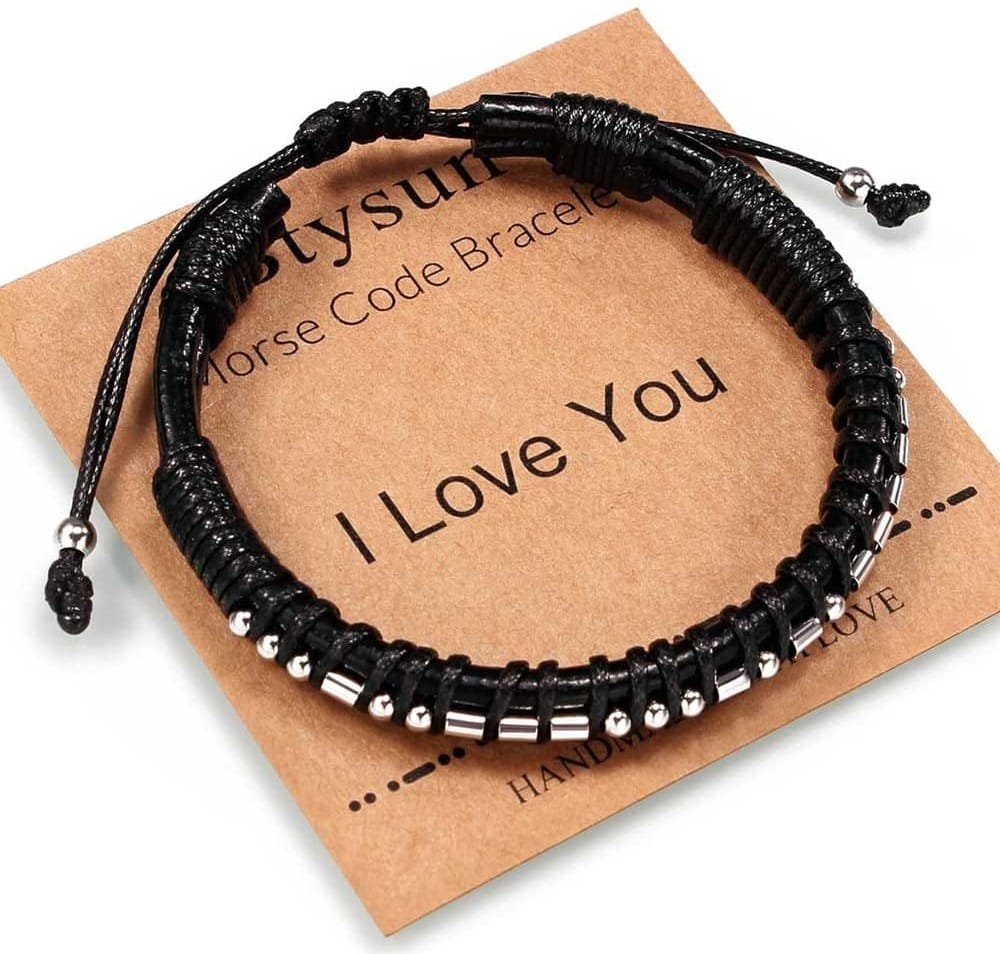 'I Love You' Morse Code Bracelet