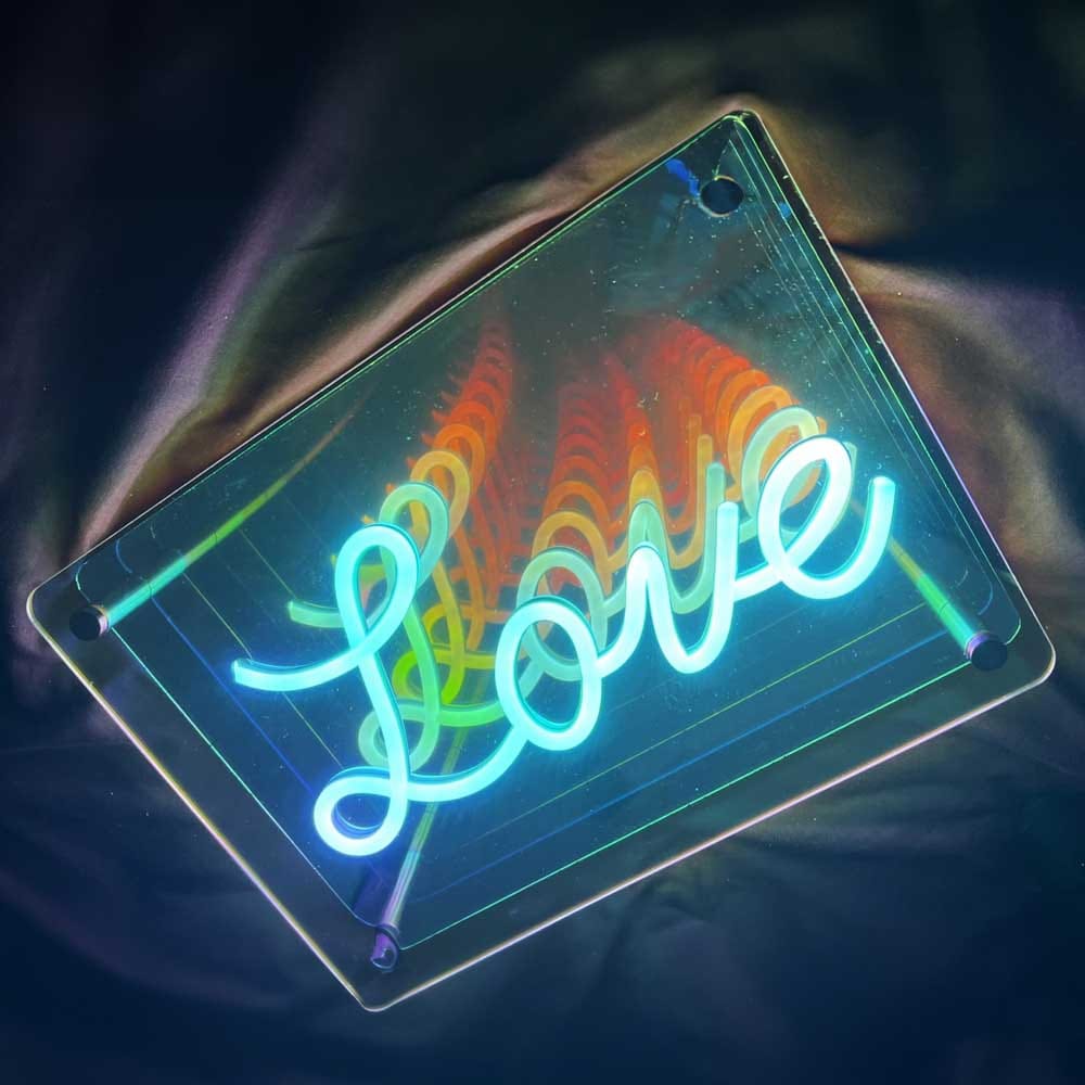 Personalized Art - Custom Infinity Mirror Neon Light Sign