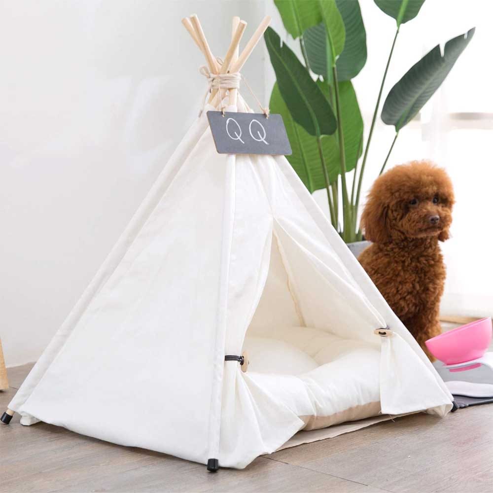 Pet Teepee with Cushion - Keep Tails Wagging!