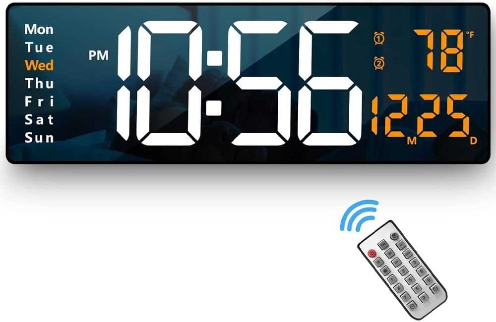 Digital Wall Clock With Large Display