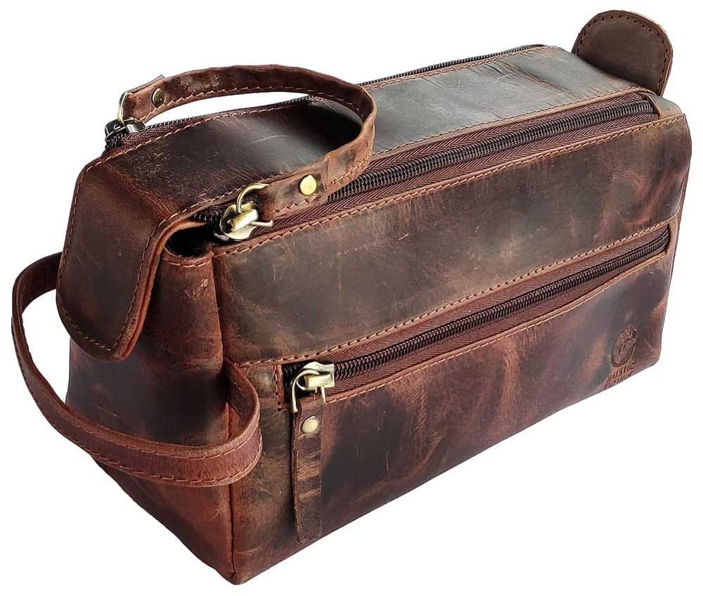 Buffalo Leather Toiletry Bag