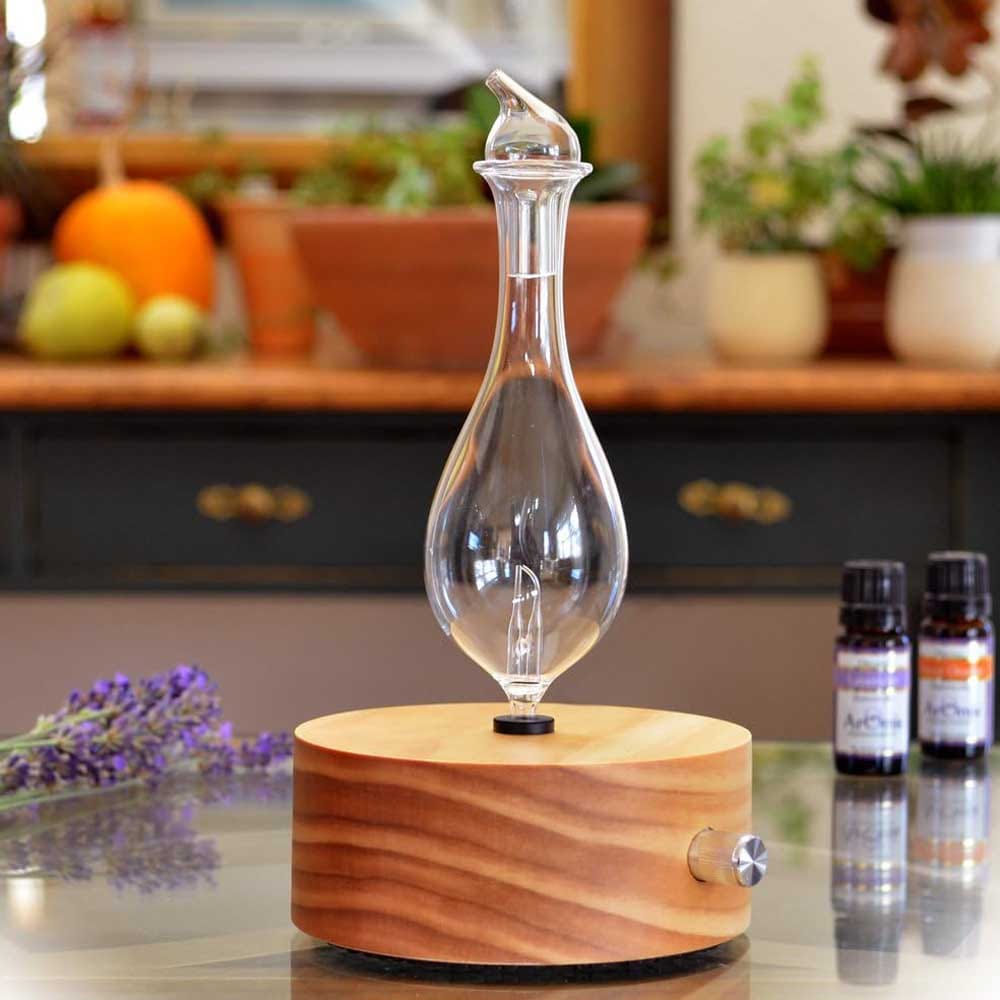 Wood and Glass Essential Oil Diffuser - Engagement Present