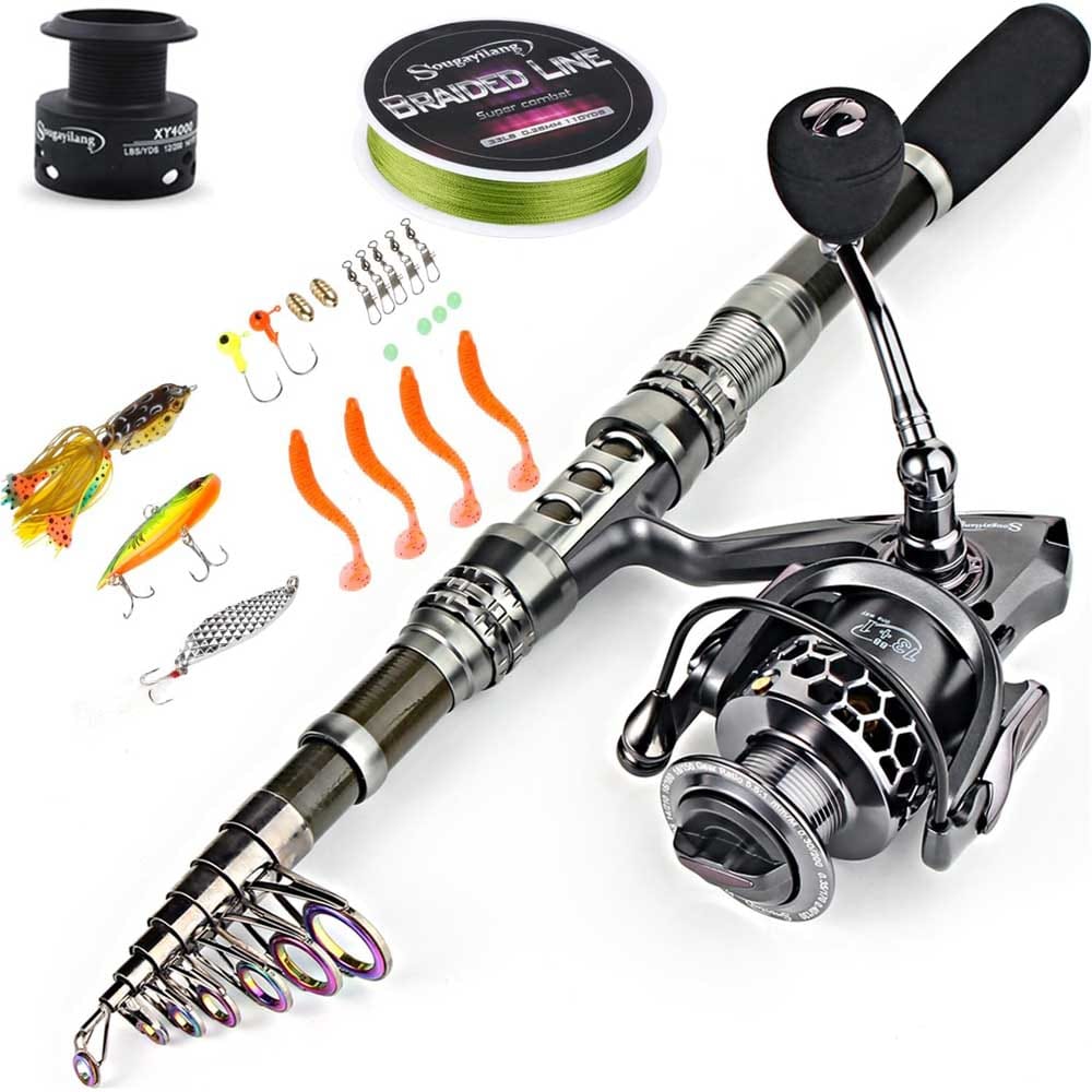 Telescopic Fishing Rod and Reel Combo - For Anglers